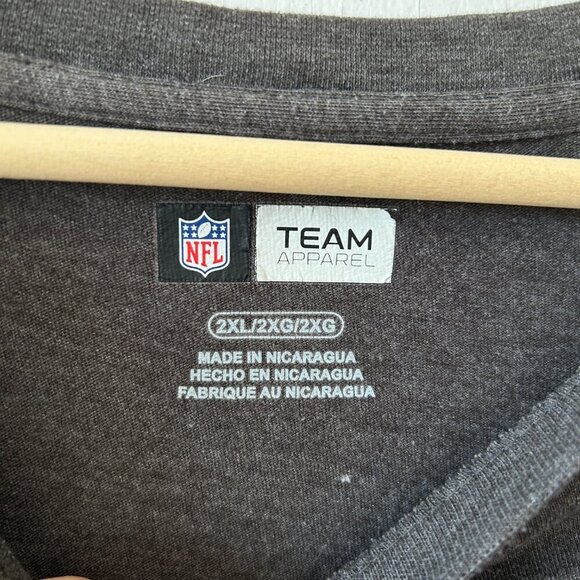 NFL Carolina Panthers T-shirt Mens 2XL Gray Short Sleeve Tee Team Apparel - Picture 3 of 4